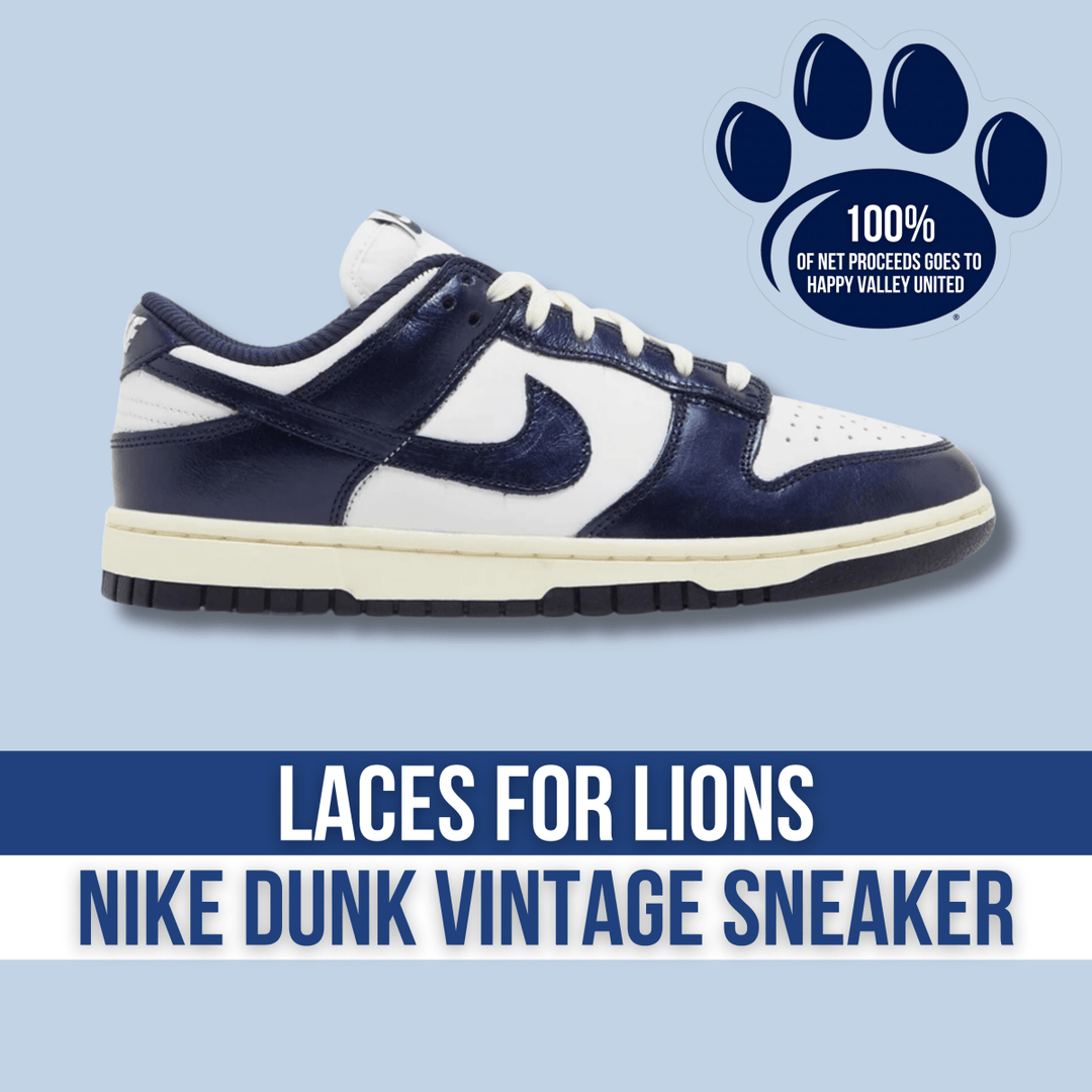 Laces for Lions Dunk Low 'Vintage Navy' - Low Sneaker - Jawns on Fire Sneakers & Shoes
