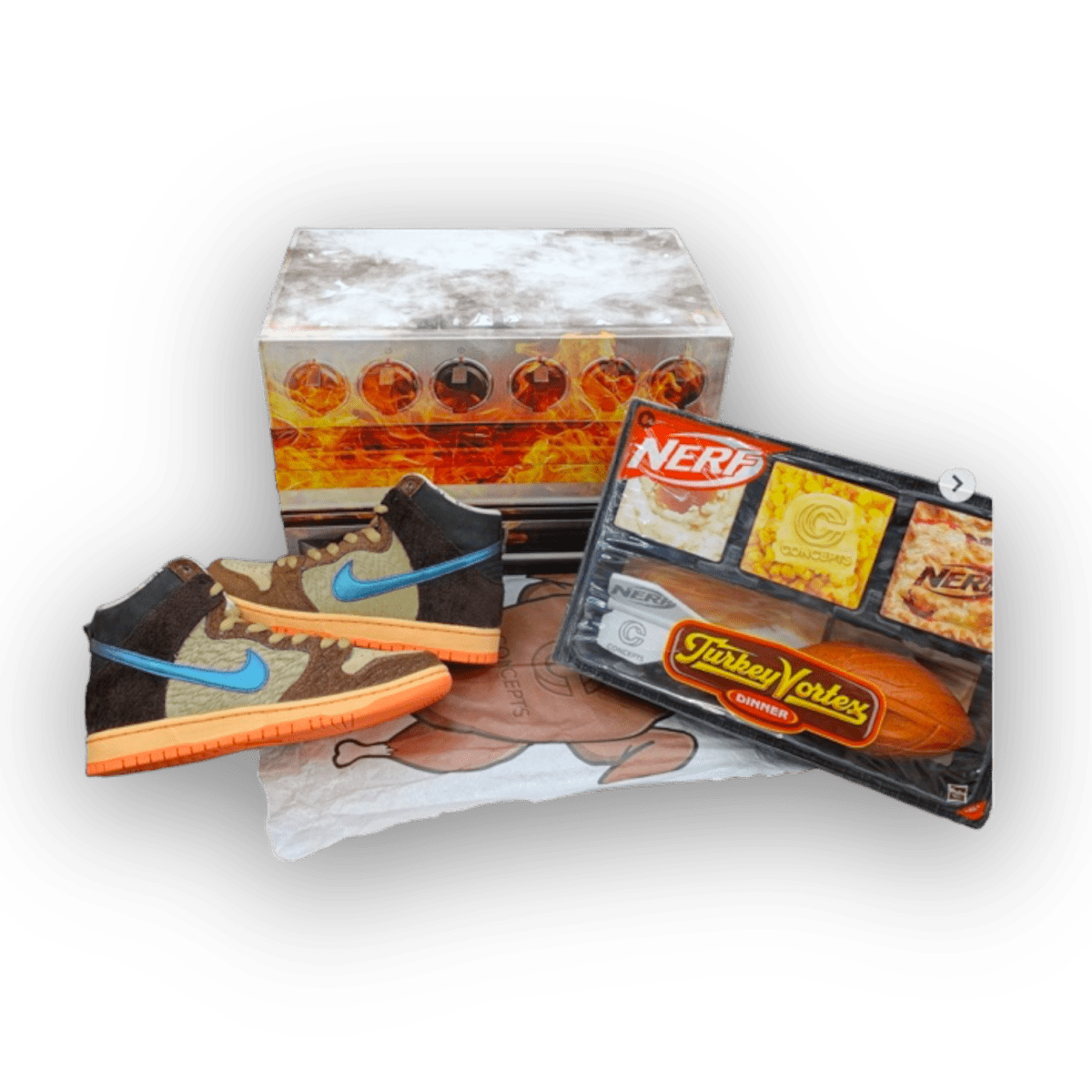 Nike SB Dunk High Concepts Turdunken (Special Box) Jawns on Fire