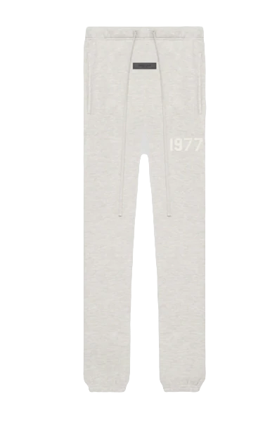 Essentials Fear of God Tapered Light Oatmeal Sweat Pants 1977 - Bottoms - Essentials - Jawns on Fire