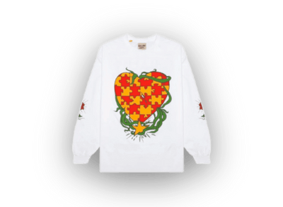 Gallery Dept. Puzzle Heart L/S Tee 'White' - sneaker - T-Shirt - Gallery Dept - Jawns on Fire