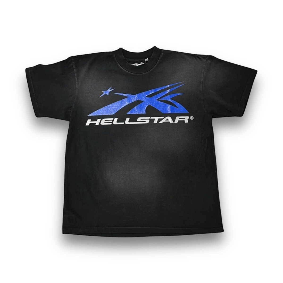 Hellstar Gel Sport Logo T-shirt Black & Blue - T-Shirt - Jawns on Fire Sneakers & Streetwear