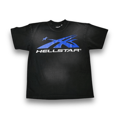 Hellstar Gel Sport Logo T-shirt Black & Blue - T-Shirt - Jawns on Fire Sneakers & Streetwear