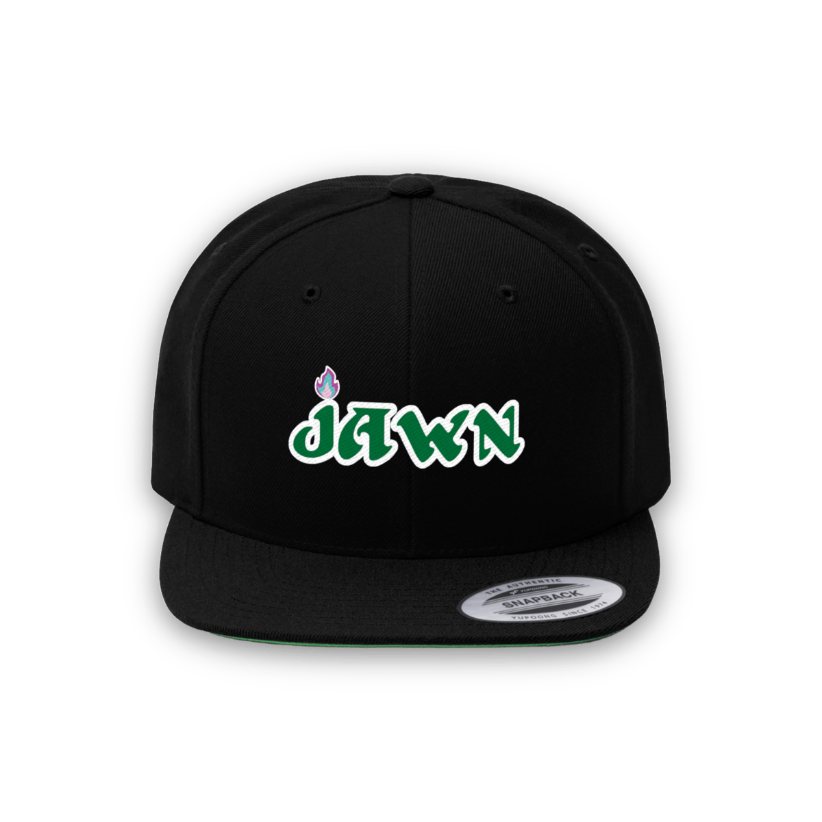 Philadelphia Eagles JAWNS Embroidered Flat Bill Black Hat - Hats - Jawns On Fire - Jawns on Fire