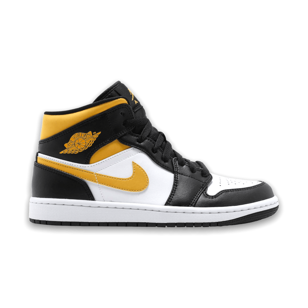 Air Jordan 1 Mid 'Black University Gold - High Sneaker - Jordan - Jawns on Fire