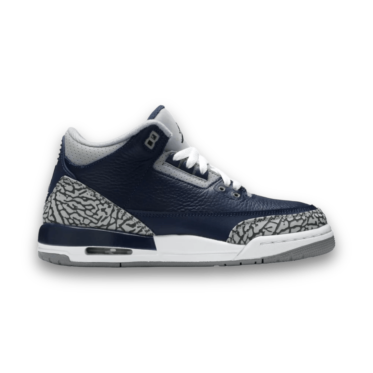 Air Jordan 3 Retro Navy & Silver - Mid Sneaker - Jordan - Jawns on Fire - sneakers