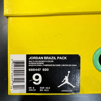 Air Jordan 6 Retro 'Brazil Pack' - Gently Enjoyed (Used) Men 9 - High Sneaker - Jawns on Fire Sneakers & Streetwear