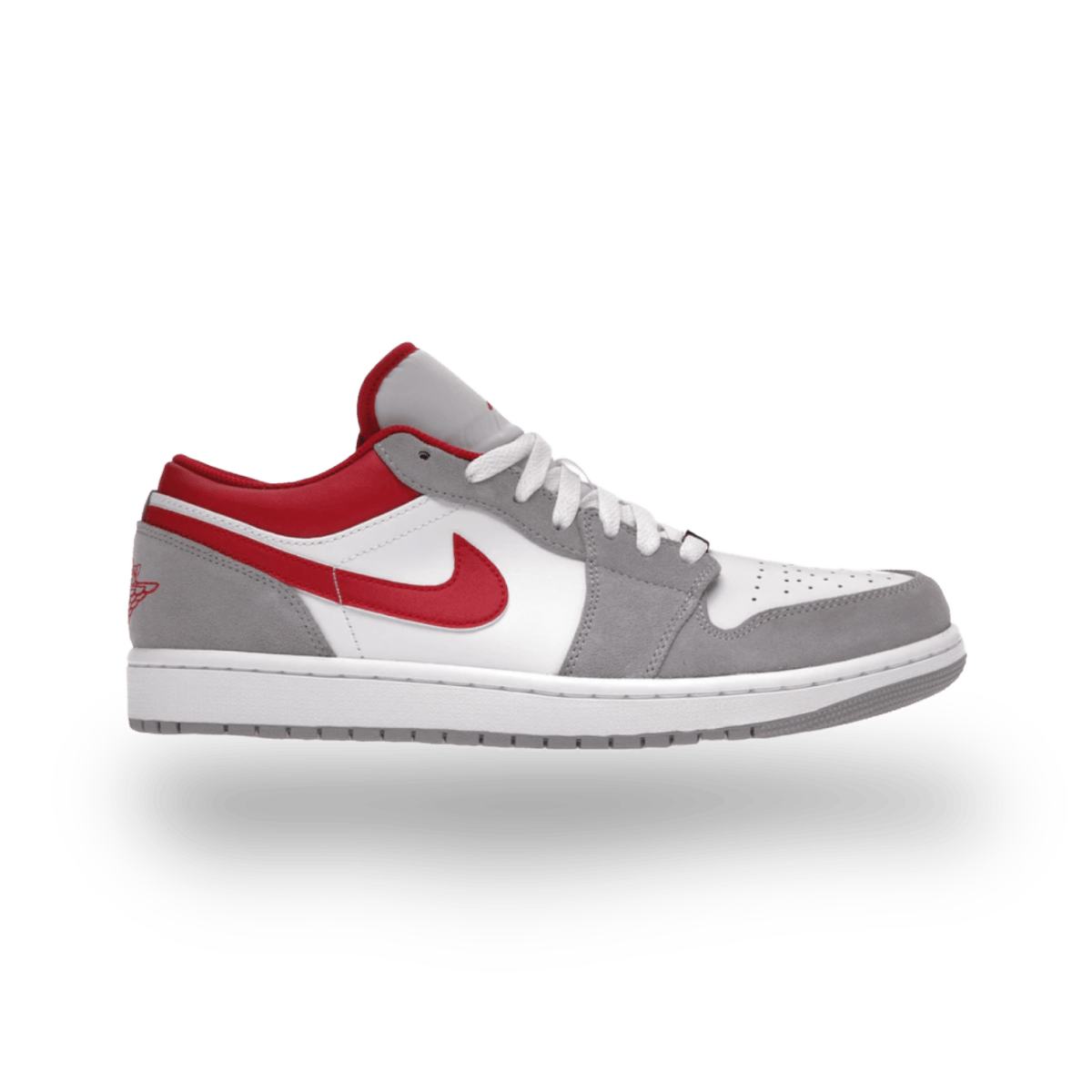 Jordan 1 Low SE Light Smoke Grey Gym Red - Pre School - Low Sneaker - Jordan - Jawns on Fire - sneakers