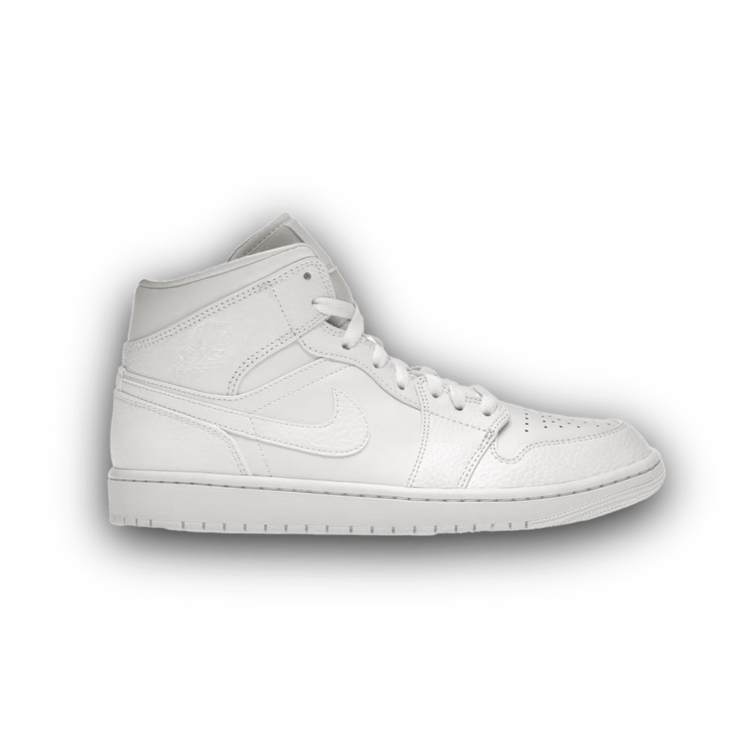 Jordan Jordan 1 Mid Triple White 2.0 Mid Sneaker Jawns on Fire