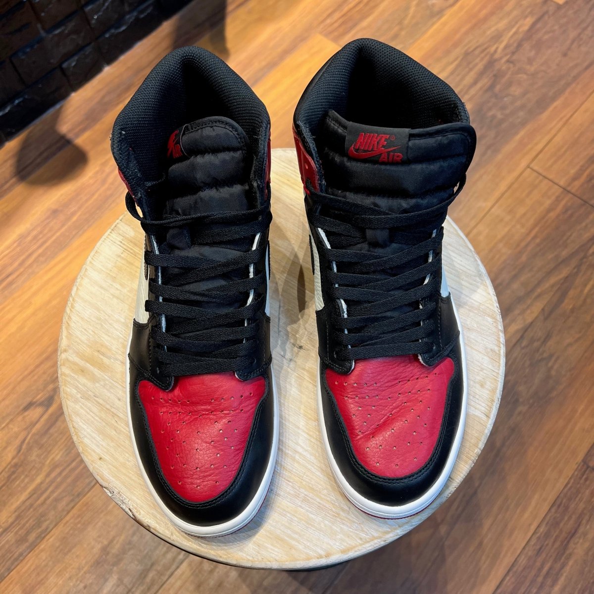 Jordan 1 Retro High Bred Toe - Gently Enjoyed (Used) Men 13 - High Sneaker - Jawns on Fire Sneakers & Streetwear