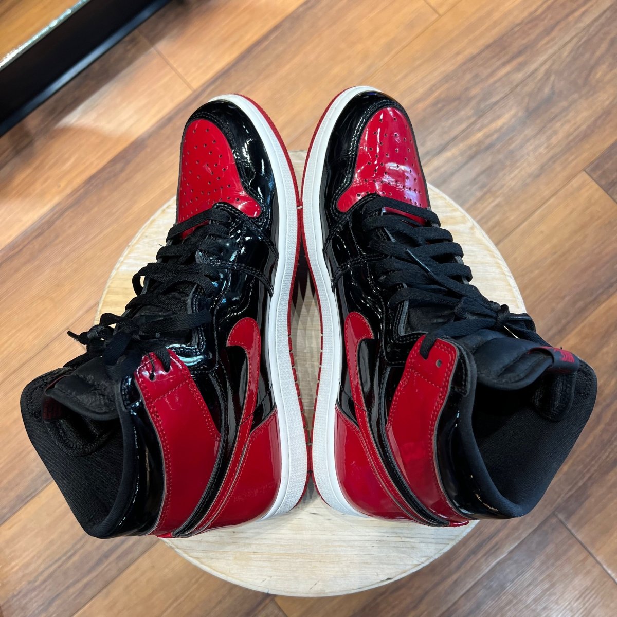 Jordan 1 Retro High OG Patent Bred - Gently Enjoyed (Used) Men 11.5 - sneaker - High Sneaker - Jordan - Jawns on Fire
