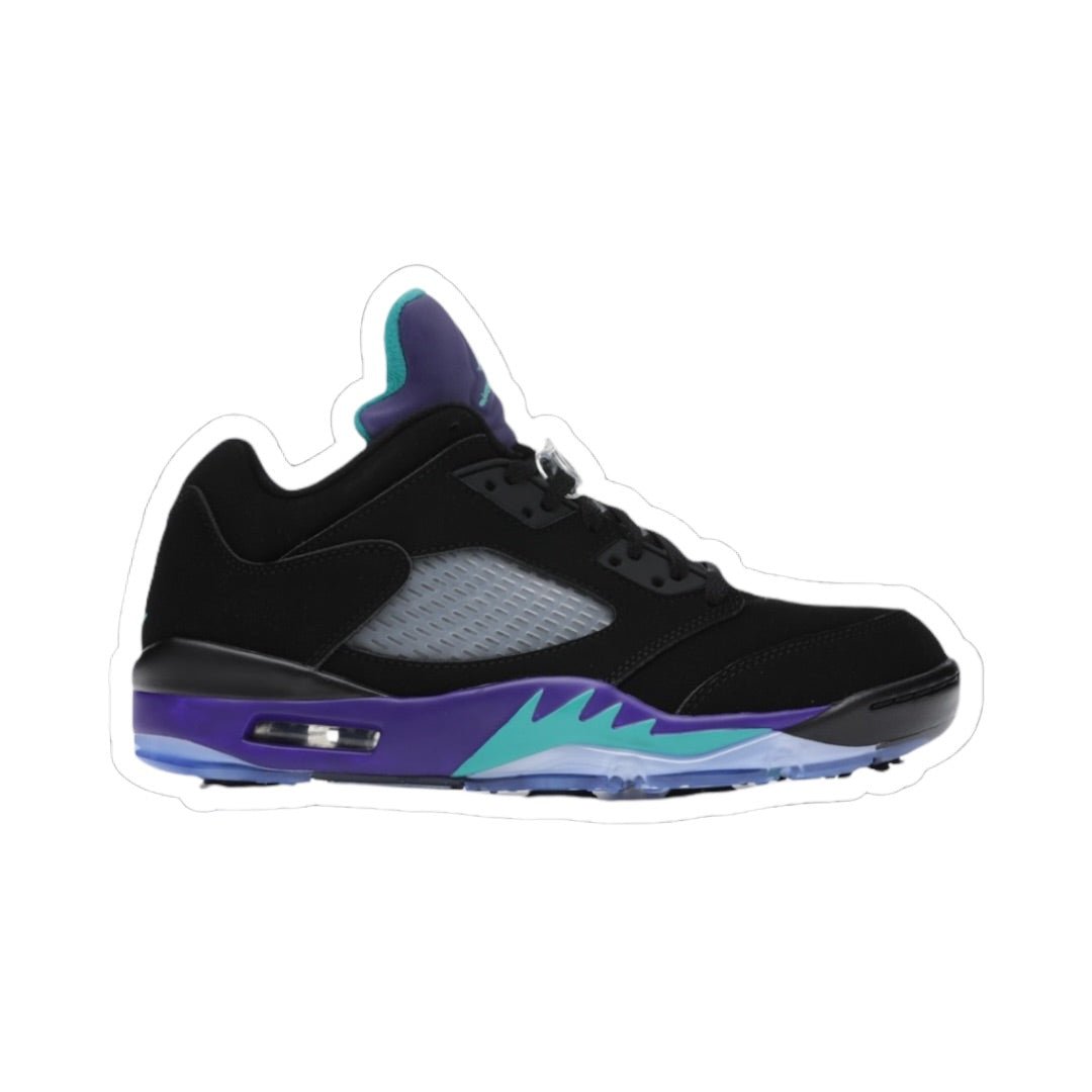 Jordan 5 Retro Low Golf Black Grape - Grade School - Golf Sneaker - Jawns on Fire Sneakers & Shoes