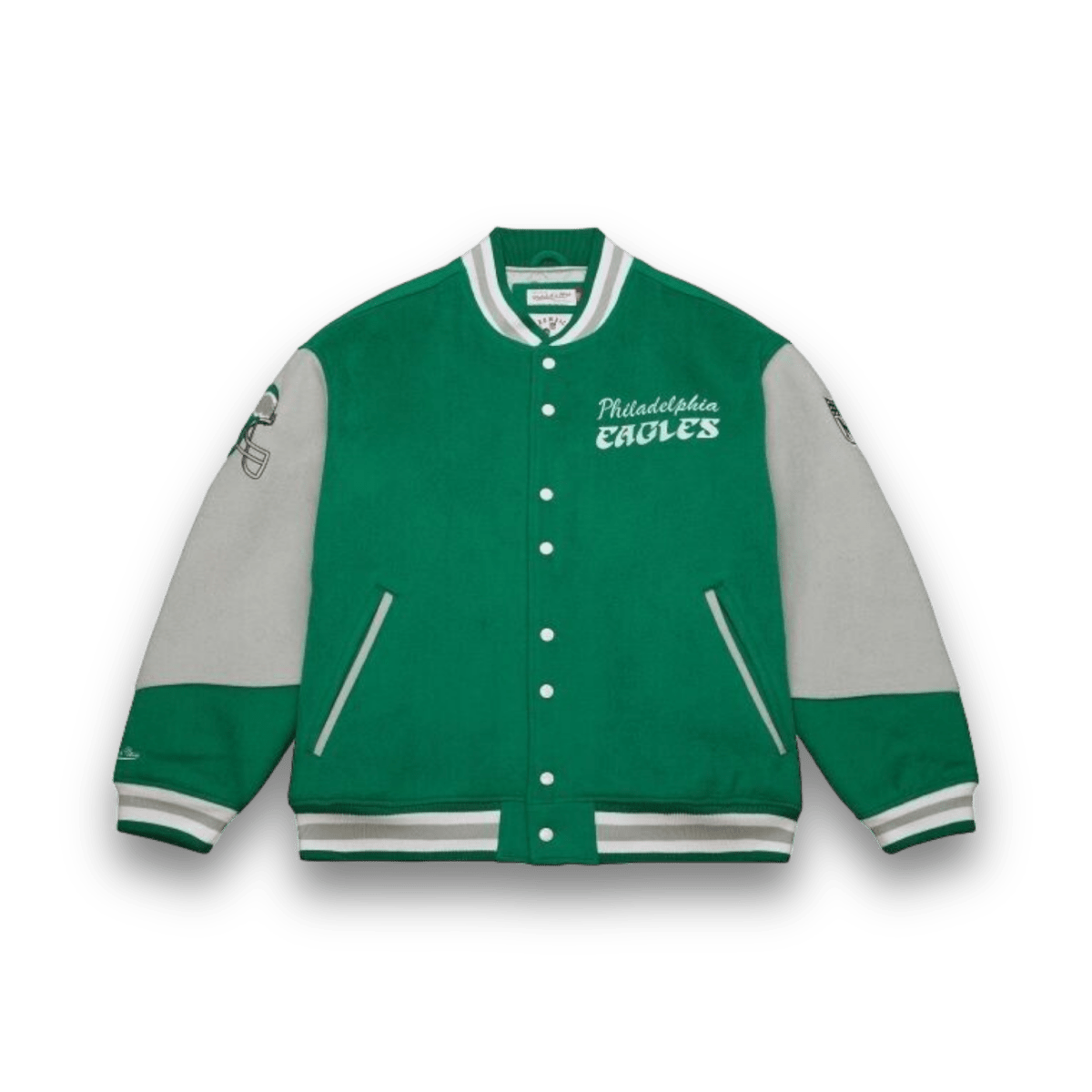 Mitchell & Ness “Princess Diana” Varsity Eagles Jacket - Outerwear - Jawns on Fire Sneakers & Streetwear