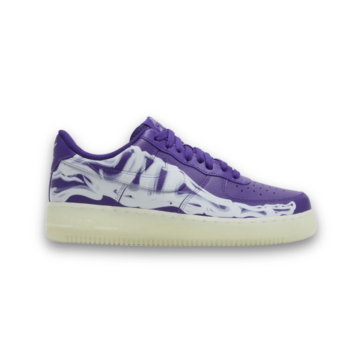 Air Force 1 Low 'Purple Skeleton' - Jawns on Fire