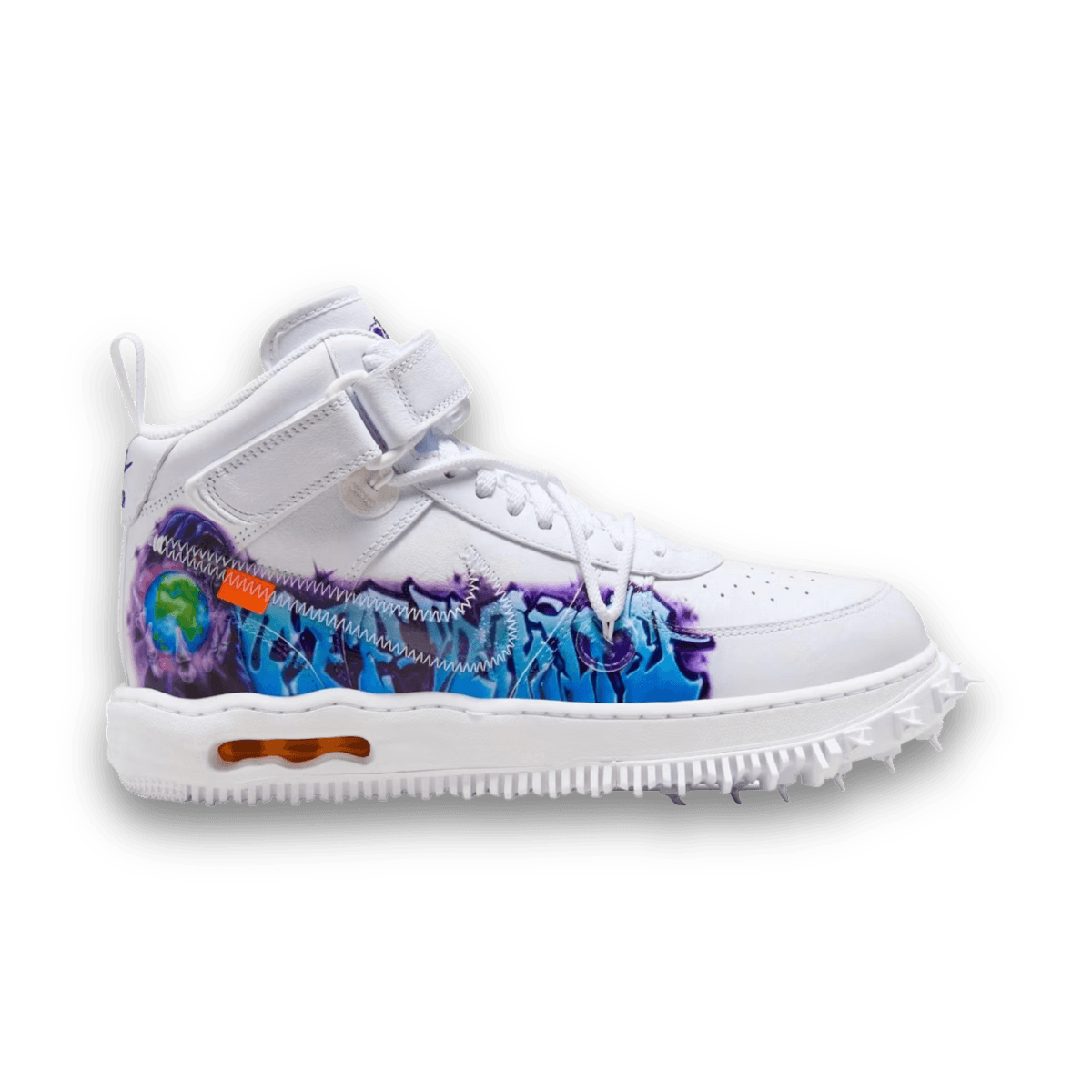 Air Force 1 Mid Off-White Graffiti White - Low Sneaker - Jawns on Fire Sneakers & Streetwear