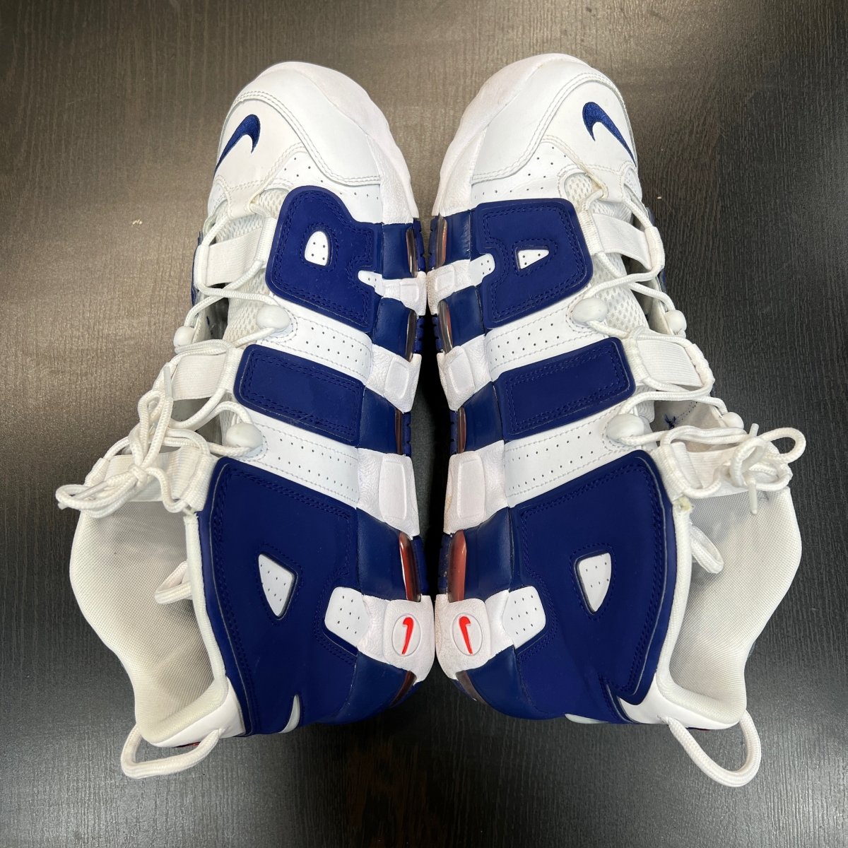 Air More Uptempo 'Knicks' - Gently Enjoyed (Used) Men 13 - Mid Sneaker - Jawns on Fire Sneakers & Streetwear