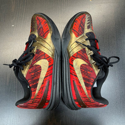 Kobe Mentality 'Black Gold Red' - Gently Enjoyed (Used) - Men 7.5 - No Box - Low Sneaker - Nike - Jawns on Fire - sneakers