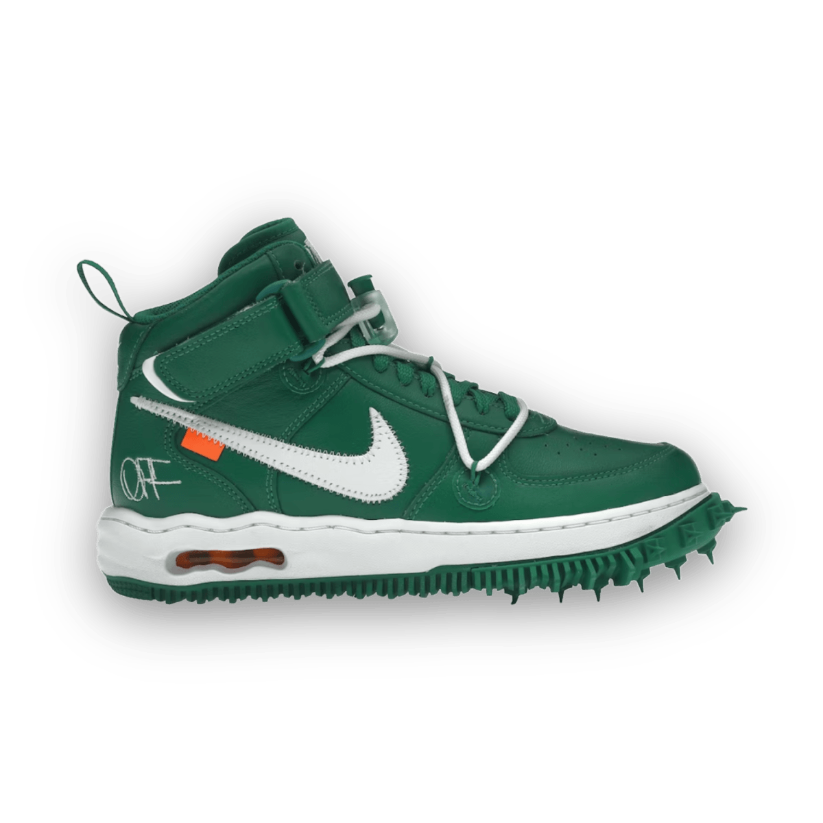 Off-White x Air Force 1 Mid SP Leather 'Pine Green' - Low Sneaker - Jawns on Fire Sneakers & Streetwear