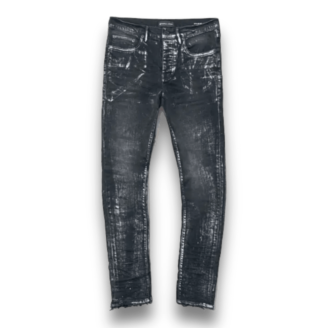 Purple Brand Black Wash Metallic Skinny Jeans - Bottoms - Jawns on Fire Sneakers & Shoes