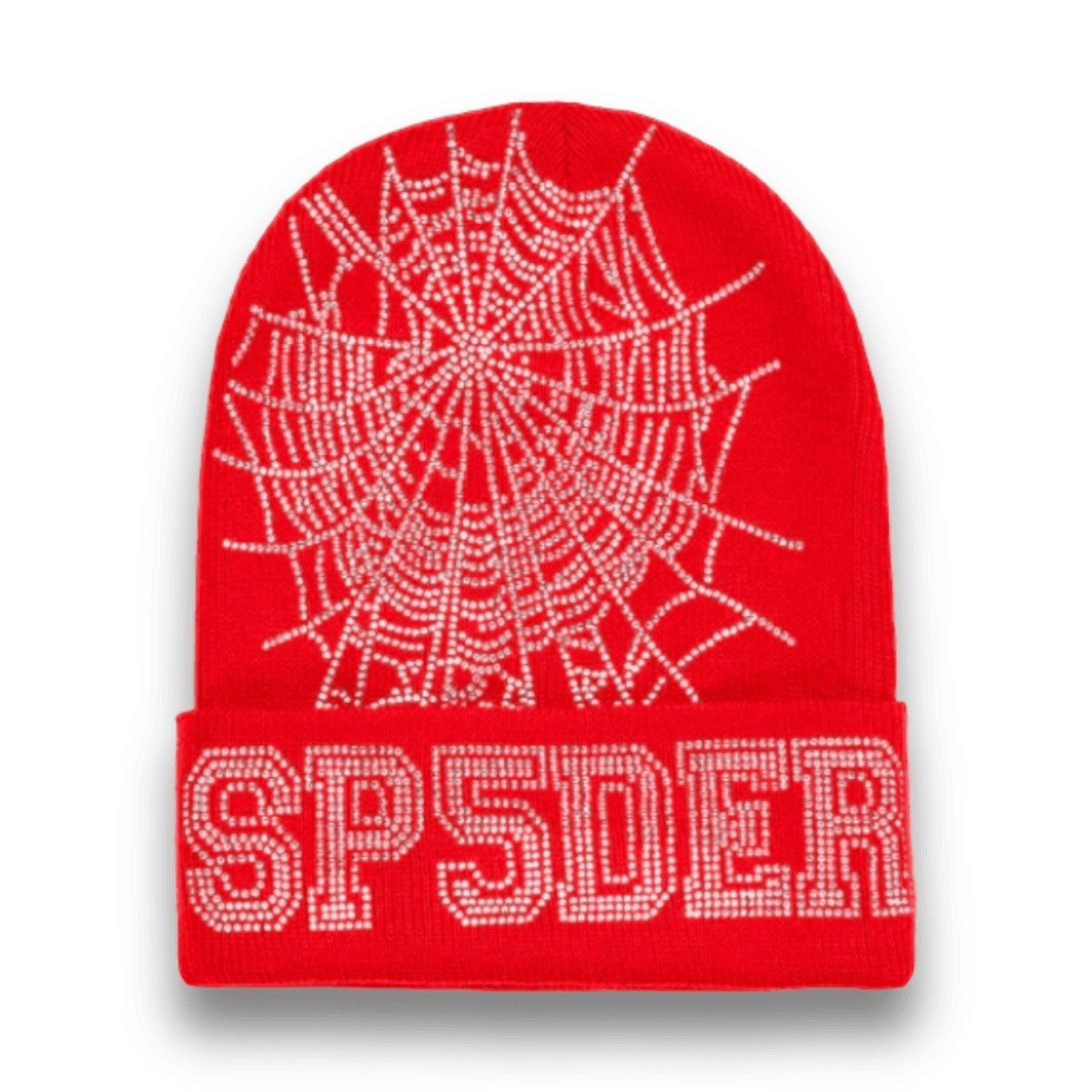Sp5der Web Beanie - Red - Headwear - Jawns on Fire Sneakers & Streetwear