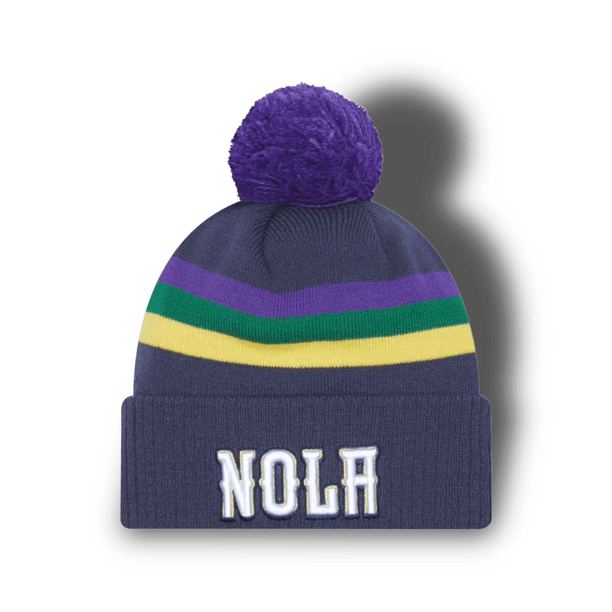 Jawns on Fire Supreme Headwear New Orleans Pelicans New Era 2022/23 City Edition Cuffed Pom Knit Hat