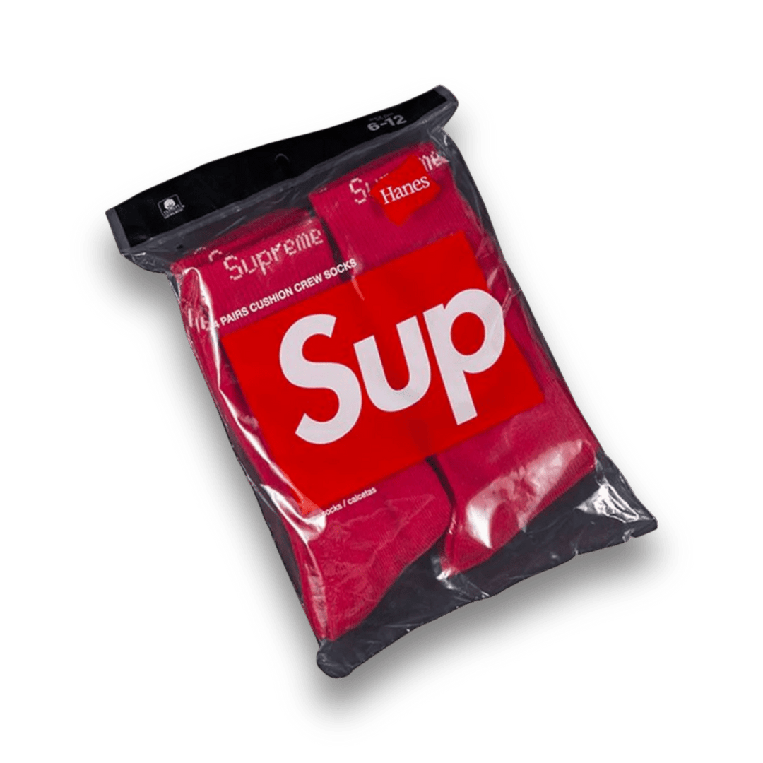 Supreme Supreme Hanes Crew Socks Red (4 Pack) Underwear & Socks 