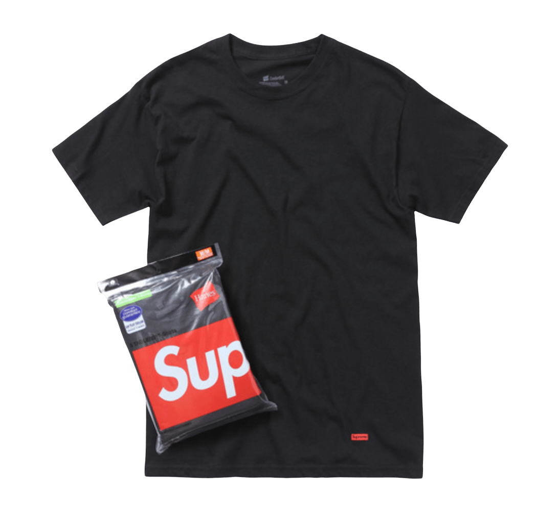 Supreme Hanes Tagless T - Shirt Black (3 Pack) - T - Shirt - Jawns on Fire Sneakers & Shoes