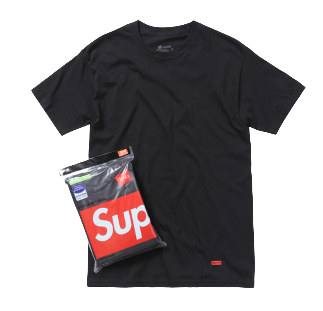 Supreme Hanes Tagless Tees Black (3 Pack) - Outerwear - Supreme - Jawns on Fire - sneakers