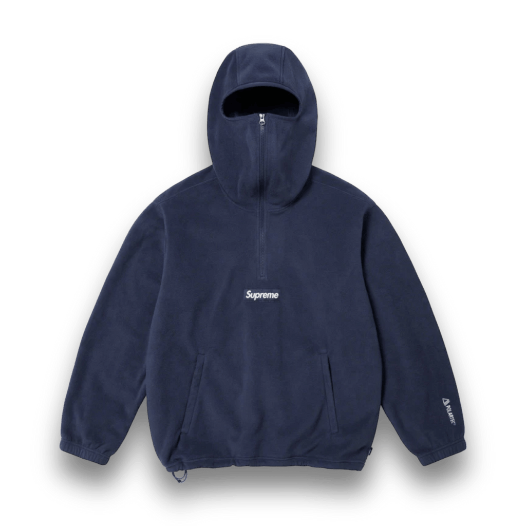 Supreme Polartec® Facemask Half Zip Hooded Sweatshirt - Navy