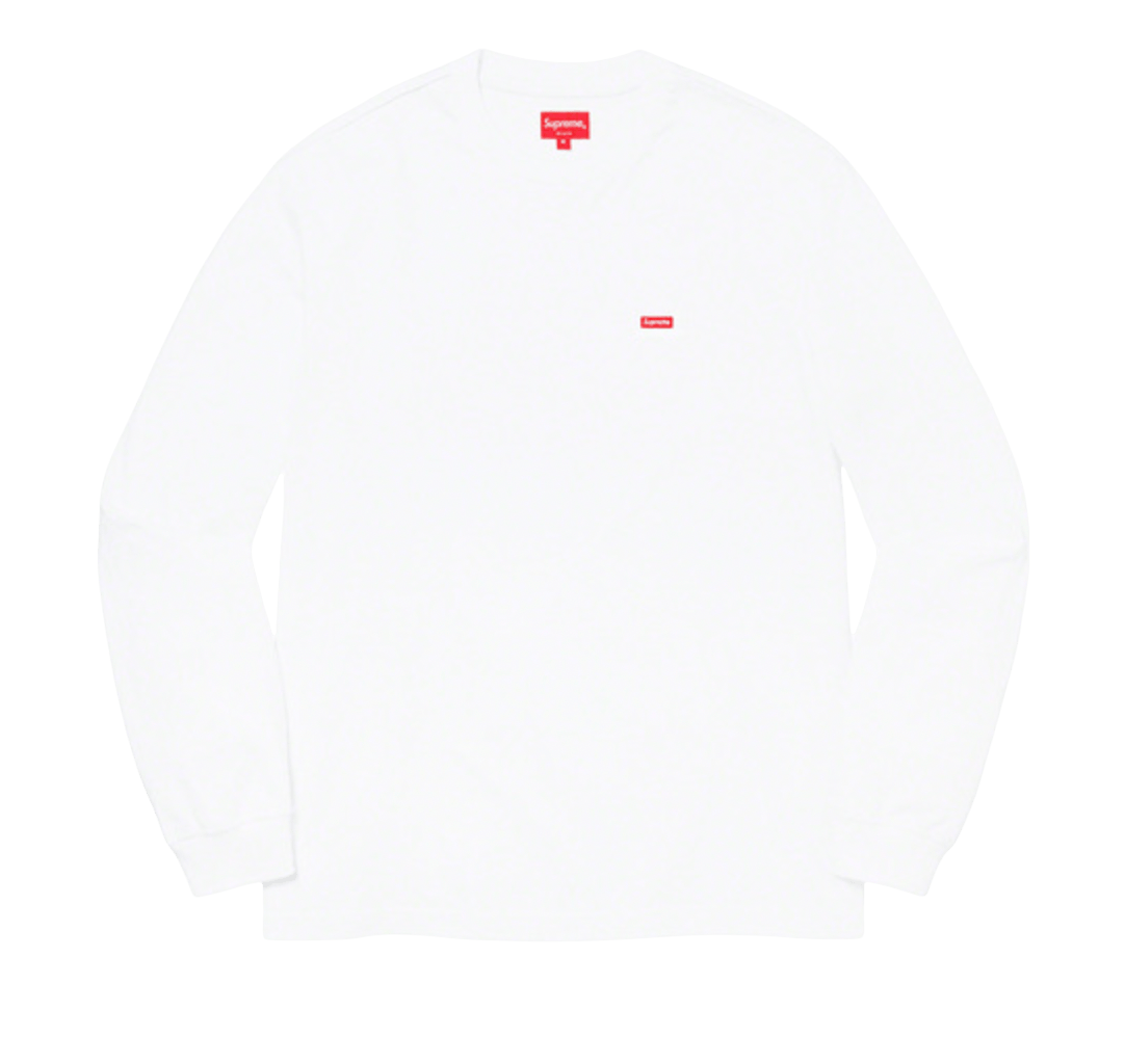 Supreme Small Box Long Sleeve Tee - White - sneaker - Long Sleeve - Supreme - Jawns on Fire