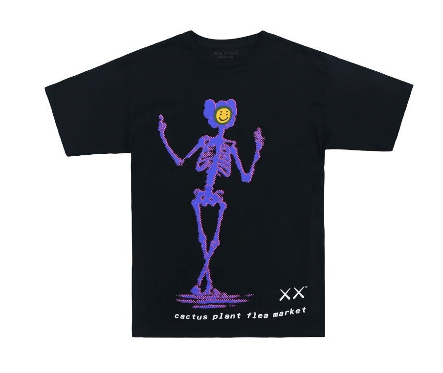 KAWS x Cactus Plant Flea Market T-Shirt Black - T-Shirt - Travis Scott - Jawns on Fire