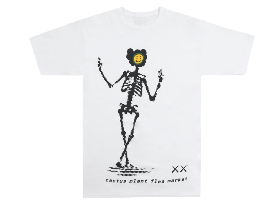 KAWS x Cactus Plant Flea Market T-Shirt White - T-Shirt - Travis Scott - Jawns on Fire