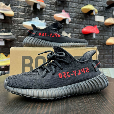 Yeezy Boost 350 V2 Black Red - Gently Enjoyed (Used) Men 5 - Low Sneaker - Yeezy - Jawns on Fire