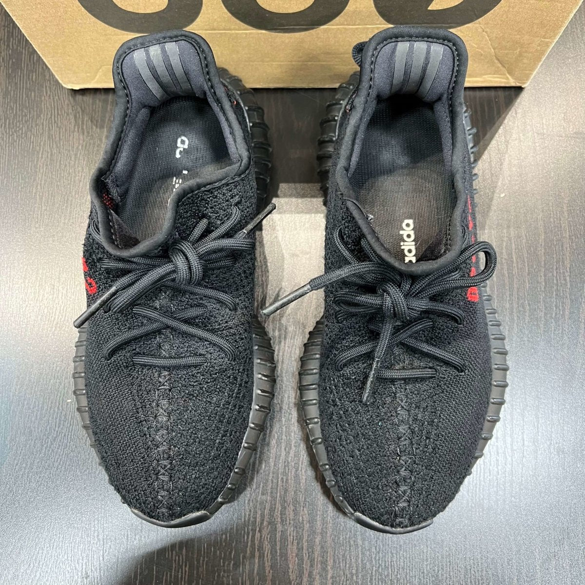 Yeezy Boost 350 V2 Black Red - Gently Enjoyed (Used) Men 5 - Low Sneaker - Yeezy - Jawns on Fire
